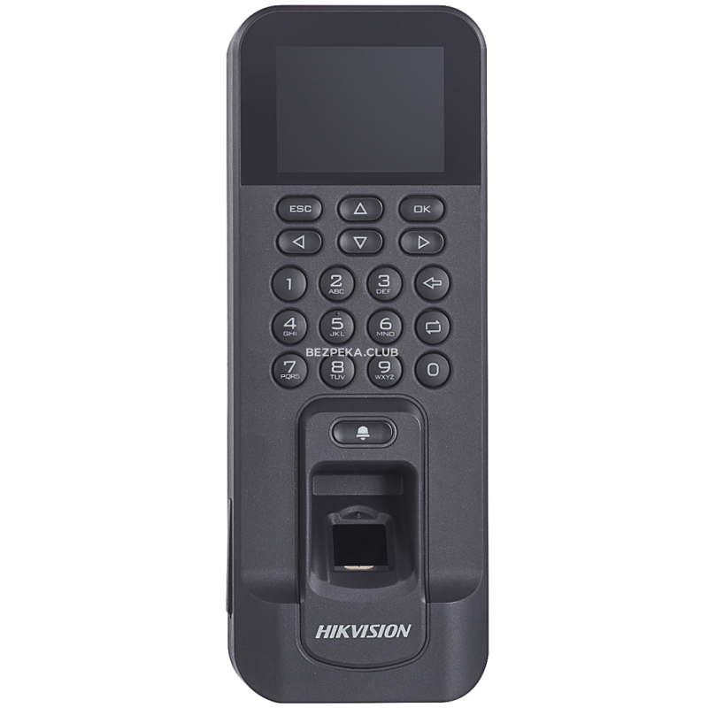 Hikvision DS-K1T804AEF fingerprint scanner with card reader - Image 1