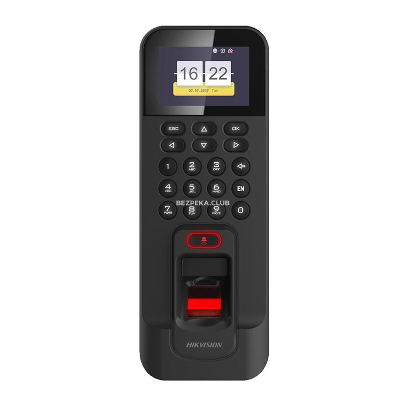 Сканер отпечатков пальцев Hikvision DS-K1T804AMF со считывателем карт - Фото 1