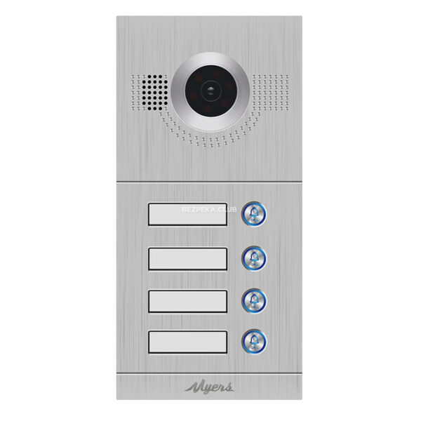 Домофоны/Вызывная панель домофона Вызывная IP-видеопанель Myers MIP-300 Silver 4B