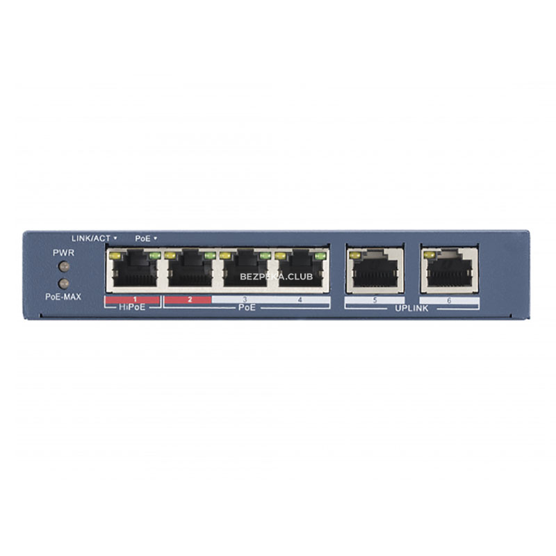 4-port PoE switch Hikvision DS-3E0106HP-E unmanaged - Image 2