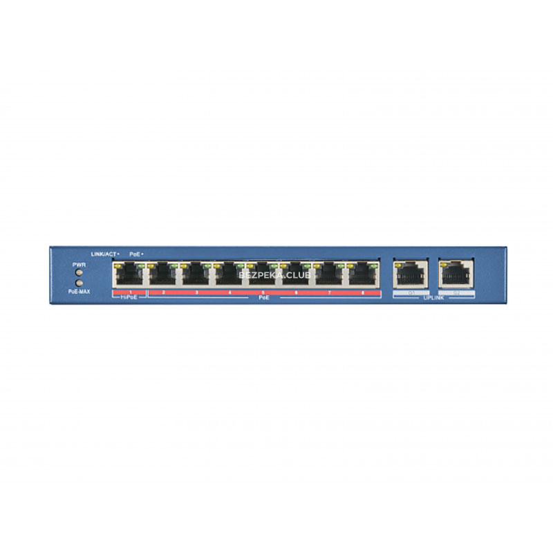 8-port PoE switch Hikvision DS-3E0310HP-E unmanaged - Image 2