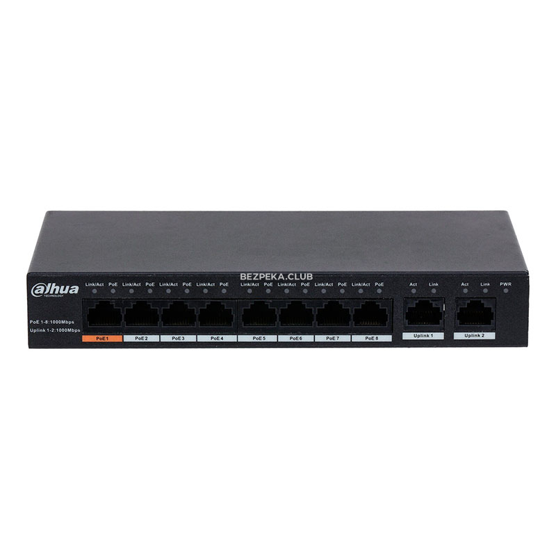 8-port PoE switch Dahua DH-PFS3010-8GT-96 unmanaged - Image 2