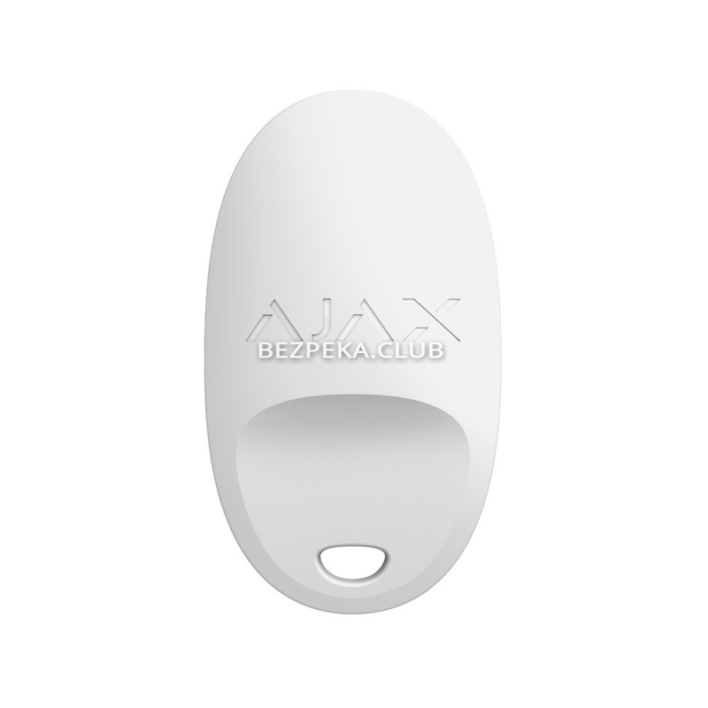 Брелок управління системою Ajax SpaceControl white з тривожною кнопкою - Зображення 3