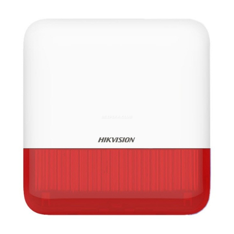 Wireless indoor siren Hikvision DS-PS1-E-WE red - Image 1