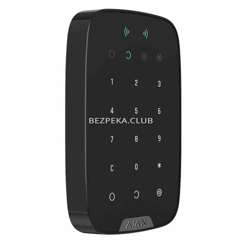 Wireless touch keyboard Ajax KeyPad Plus black to control the Ajax security system - Image 2
