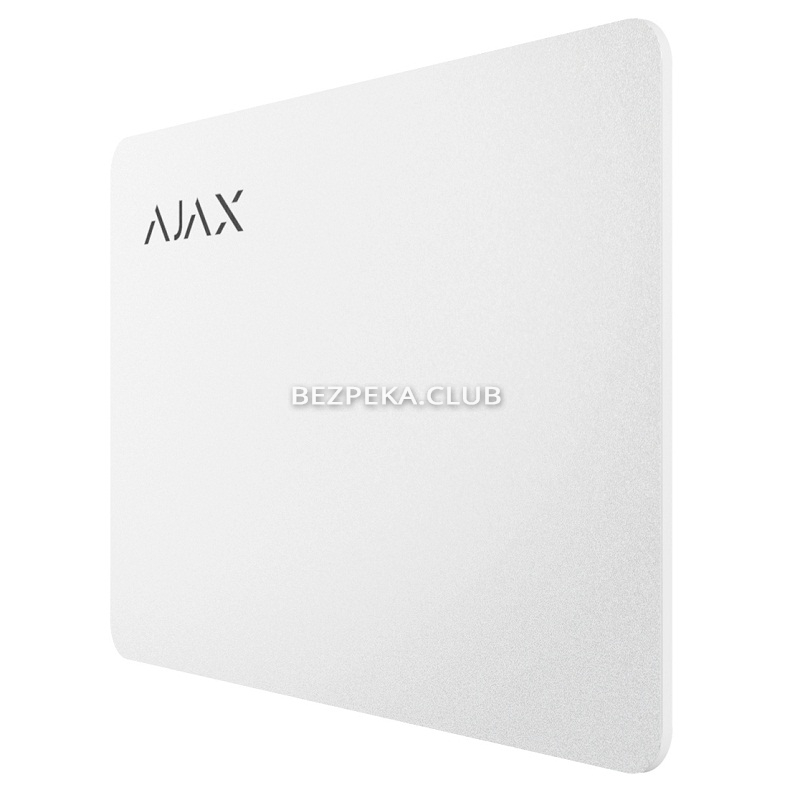 Карта Ajax Pass white (комплект 3 шт) для управления режимами охраны системы безопасности Ajax - Фото 3