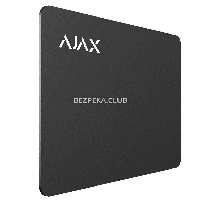 Карта Ajax Pass black (комплект 3 шт) для управления режимами охраны системы безопасности Ajax - Фото 3
