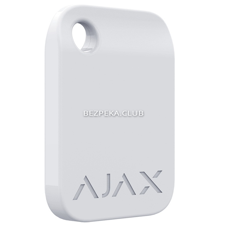 Брелок Ajax Tag white (комплект 3 шт) для управления режимами охраны системы безопасности Ajax - Фото 2