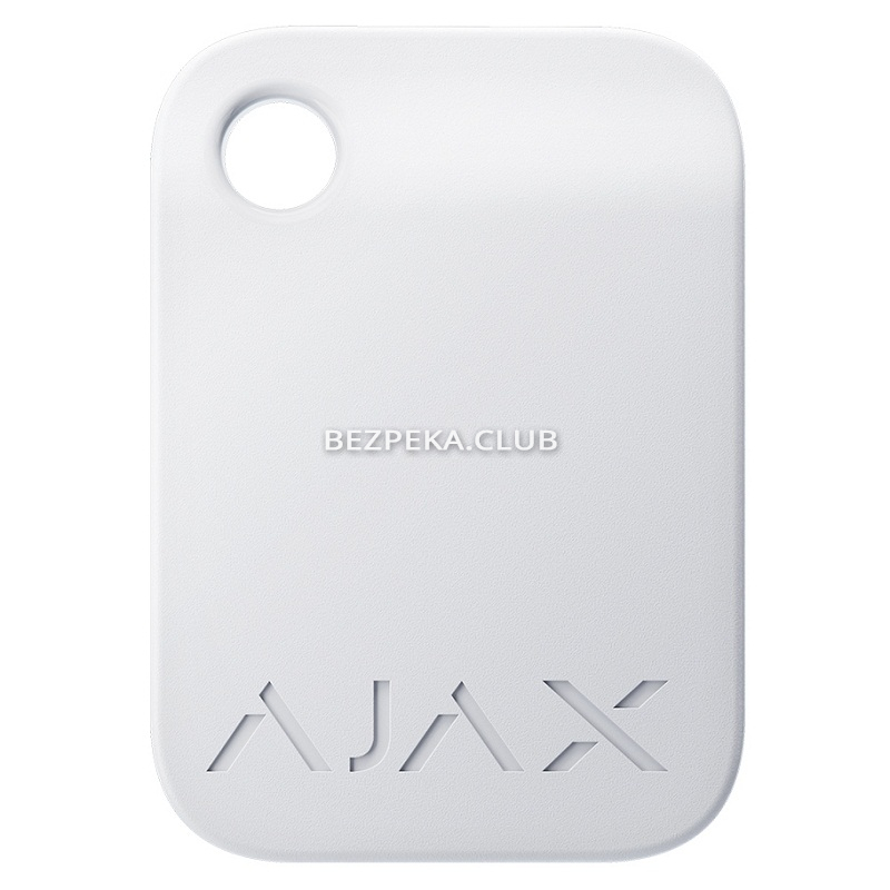 Ajax Tag white keyfobs (10 pieces) for managing the security modes of the Ajax security system - Зображення 1