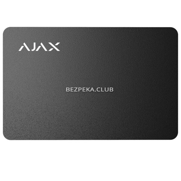 Системи контролю доступу/Картки, Ключі, Брелоки Карта Ajax Pass black (комплект 100 шт) для управління режимами охорони системи безпеки Ajax