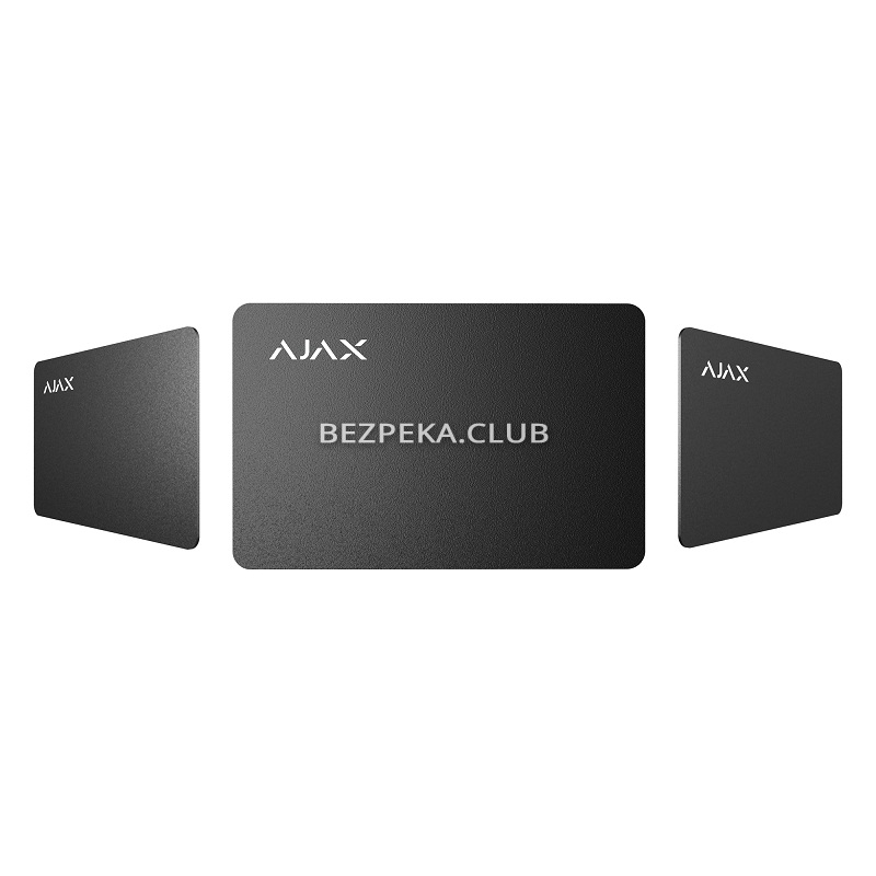 Карта Ajax Pass black (комплект 100 шт) для управління режимами охорони системи безпеки Ajax - Зображення 4