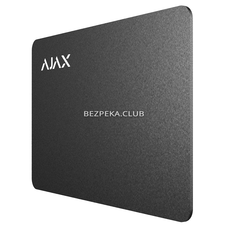 Карта Ajax Pass black (комплект 100 шт) для управления режимами охраны системы безопасности Ajax - Фото 2