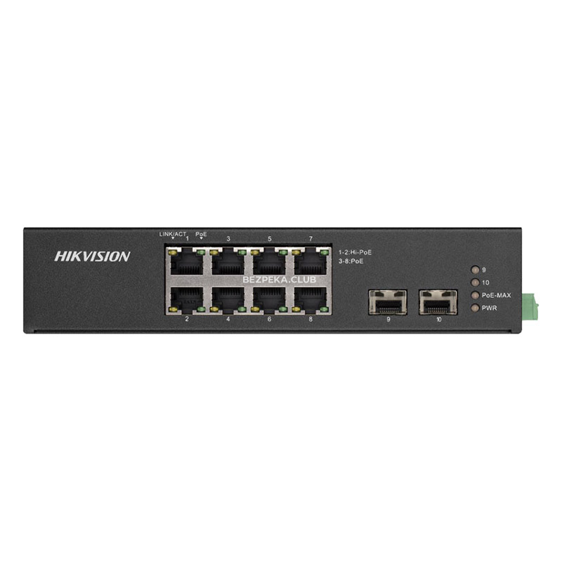 8-port PoE switch Hikvision DS-3T0510HP-E/HS unmanaged - Image 1