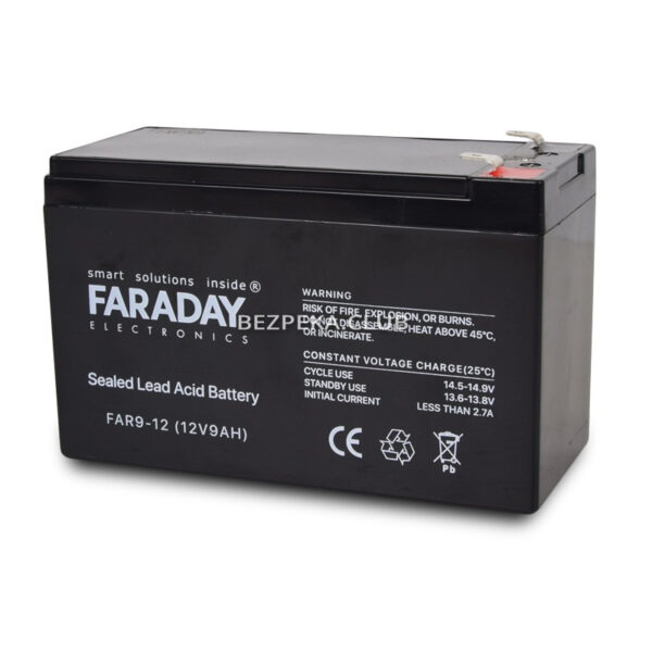 Power sources/Rechargeable Batteries Battery Faraday Electronics FAR9-12