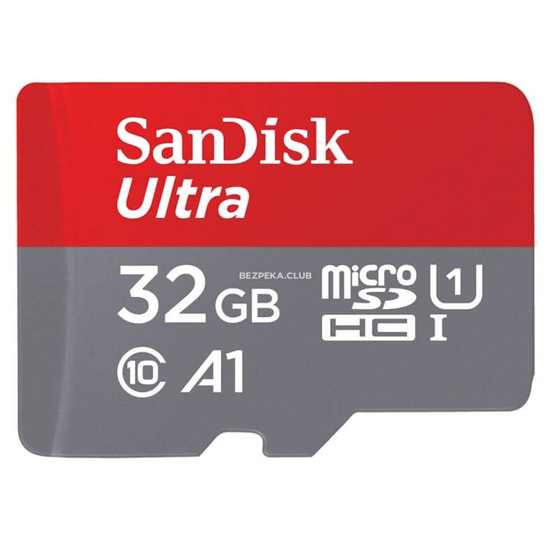 Карта пам'яті SanDisk 32ГБ microSDHC C10 UHS-I R100MB/s Ultra - Зображення 1