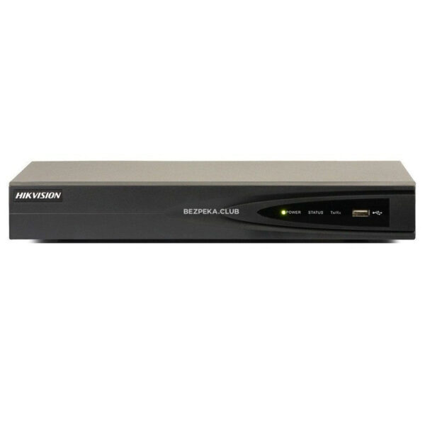 Системи відеоспостереження/Відеореєстратор для відеонагляду 4-канальний NVR відеореєстратор Hikvision DS-7604NI-K1/4P(C) з PoE