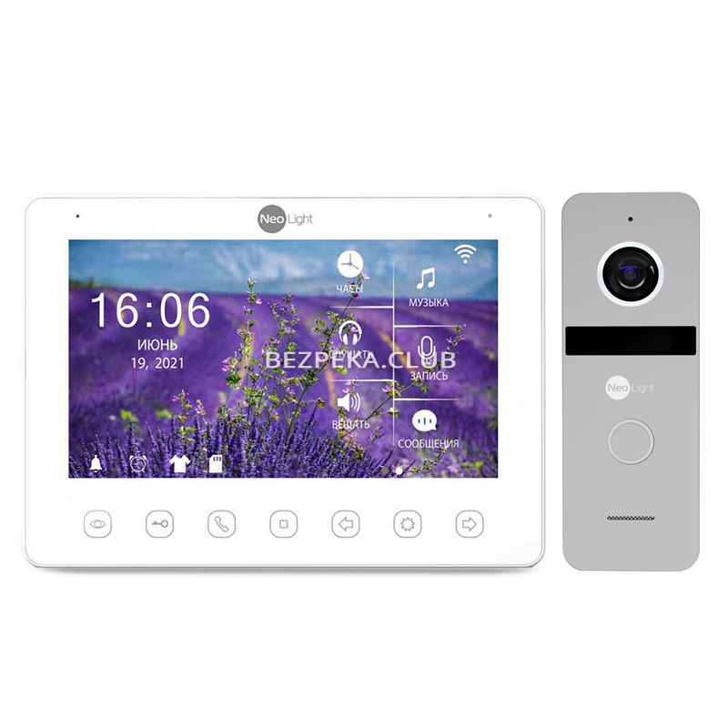 Комплект відеодомофона NeoLight NeoKIT HD+ WF Silver - Зображення 1