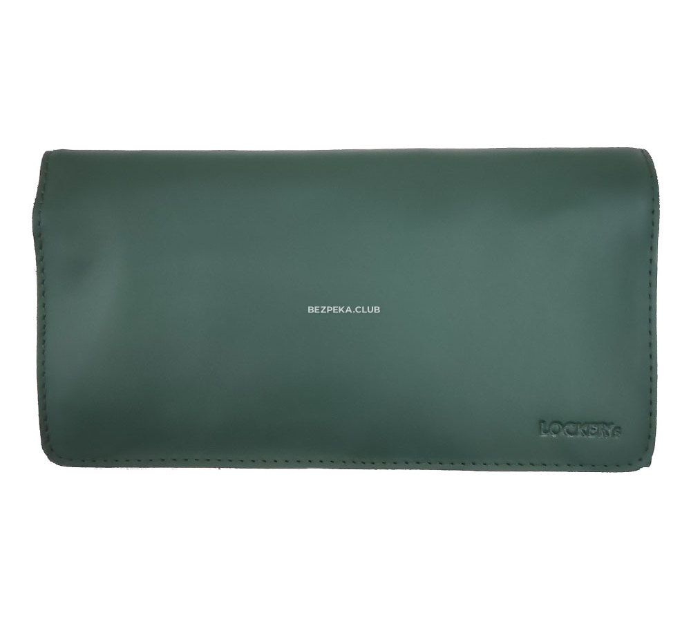 LOCKER's Phone Purse Green Shielding special agent clutch for smartphone and cards green - Image 1