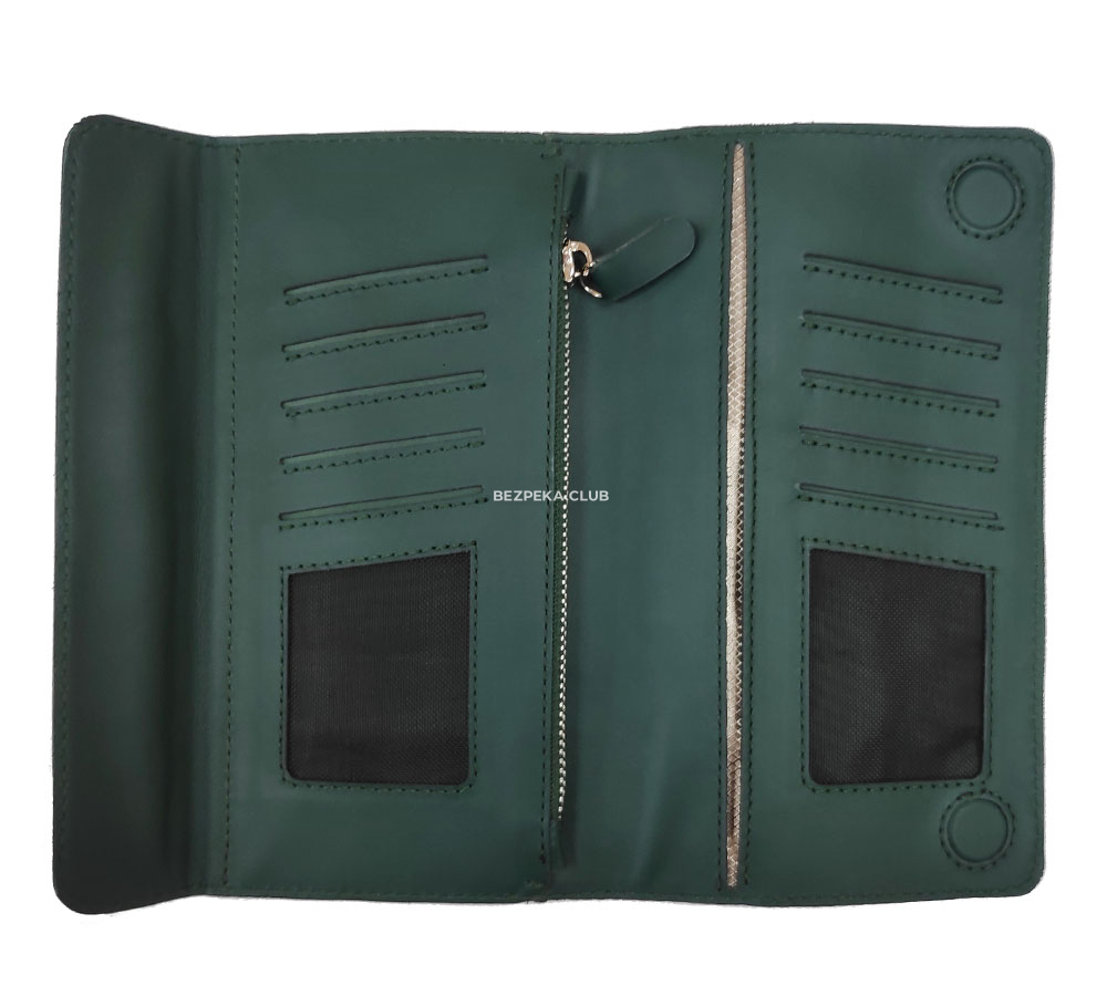 LOCKER's Phone Purse Green Shielding special agent clutch for smartphone and cards green - Image 2