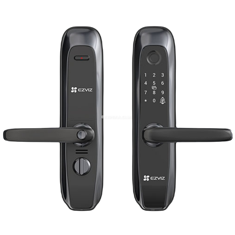 Smart lock Ezviz CS-L2-11FCP(A0) black with a fingerprint scanner - Image 1