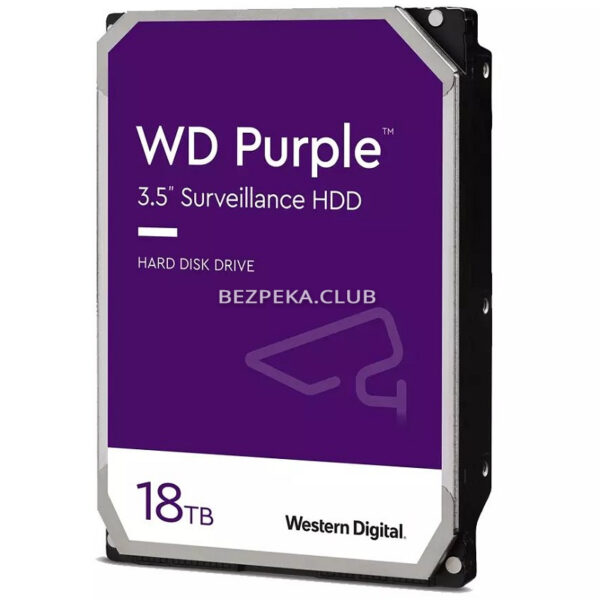 Системы видеонаблюдения/Жесткий диск для видеонаблюдения Жесткий диск 18 TB Western Digital Purple WD180PURZ