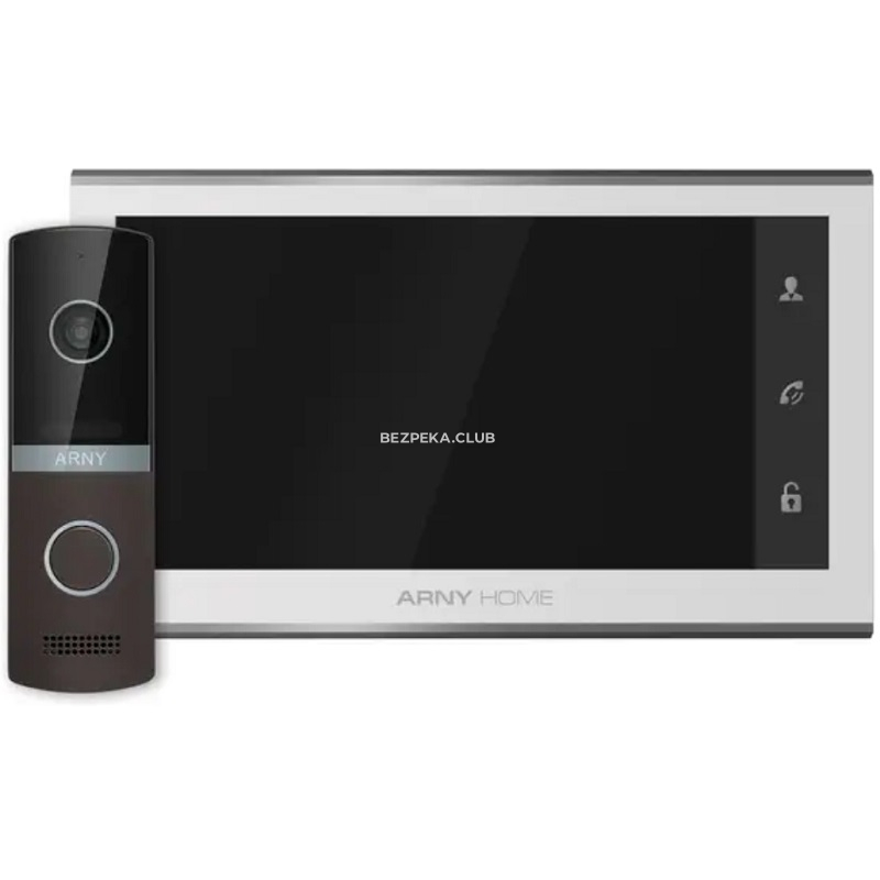Video intercom kit Arny AVD-7323A WiFi white/brown - Image 1