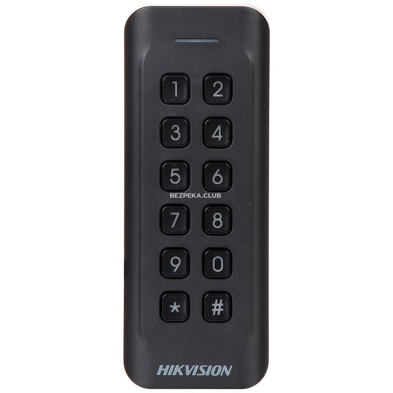 Кодова клавіатура Hikvision DS-K1802EK зі зчитувачем карт EM Marine - Зображення 1