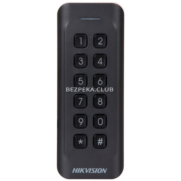 Системи контролю доступу/Кодові клавіатури Кодова клавіатура Hikvision DS-K1802MK зі зчитувачем карт Mifare