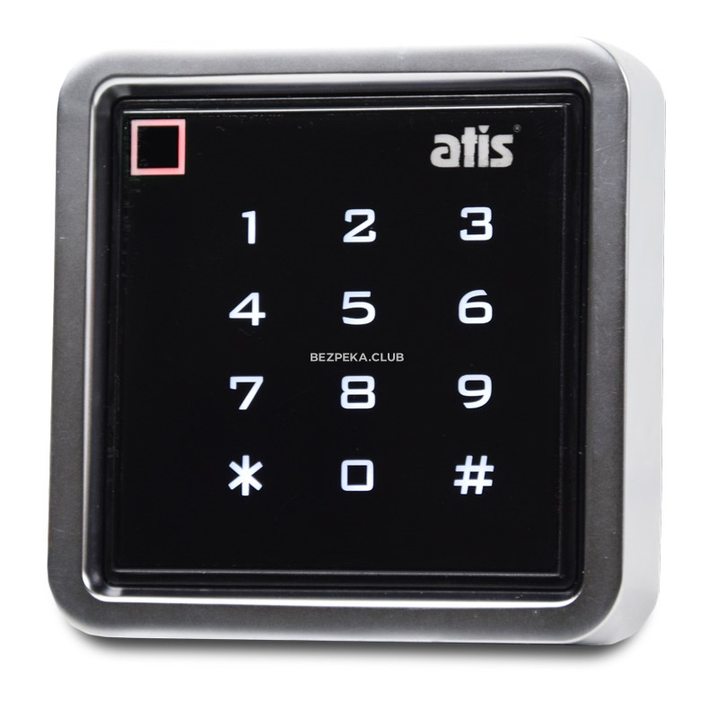 Кодова клавіатура вологозахищена Atis AK-603 MF-W з вбудованим зчитувачем карт/брелоків - Зображення 2