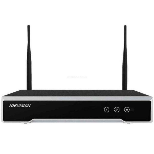 Системи відеоспостереження/Відеореєстратор для відеонагляду 4-канальний NVR Wi-Fi відеореєстратор Hikvision DS-7104NI-K1/W/M