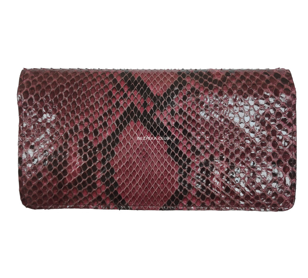 Shielding special agent clutch for smartphone and cards crimson LOCKER's Phone Purse Python - Image 1