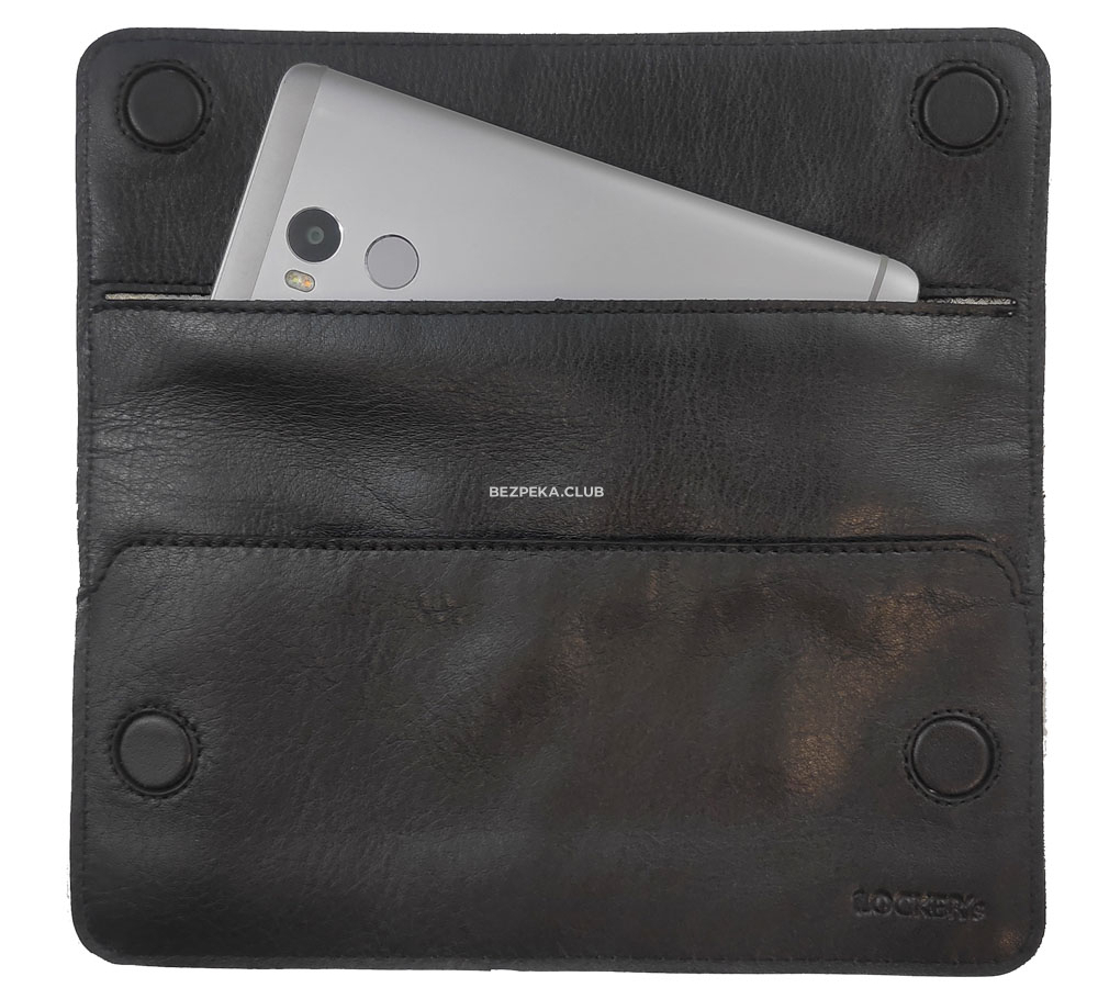 Genuine leather phone signal blocker case LOCKER's Phone 7