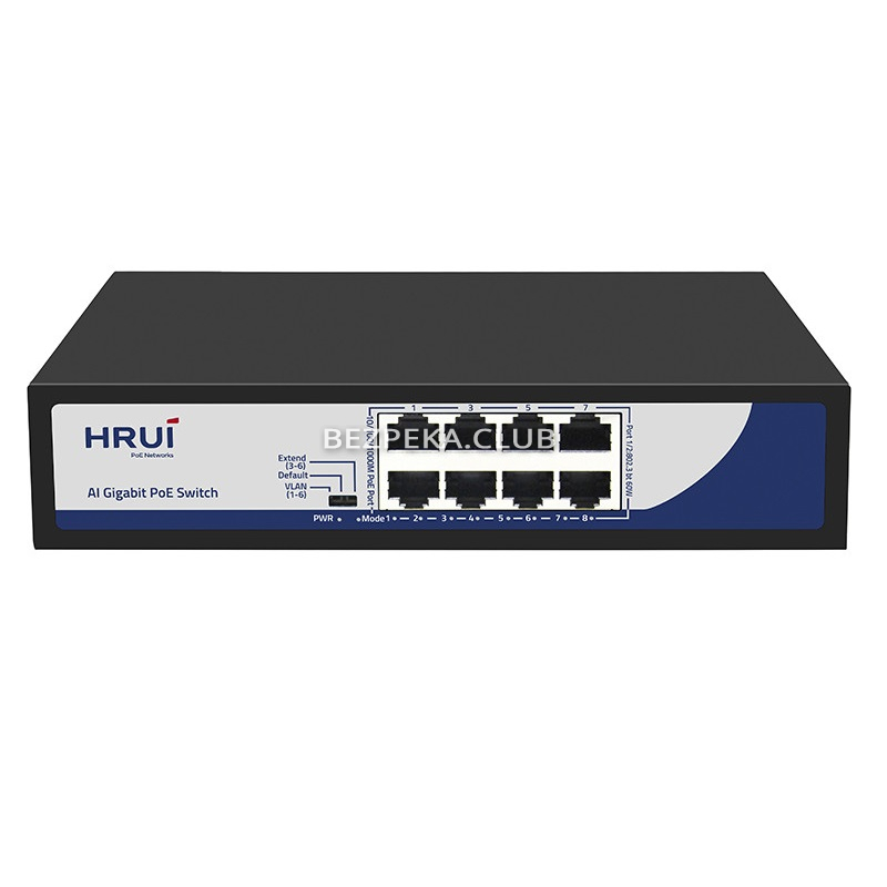 8-Port PoE Switch HongRui HR900-AXG-80N managed - Image 1