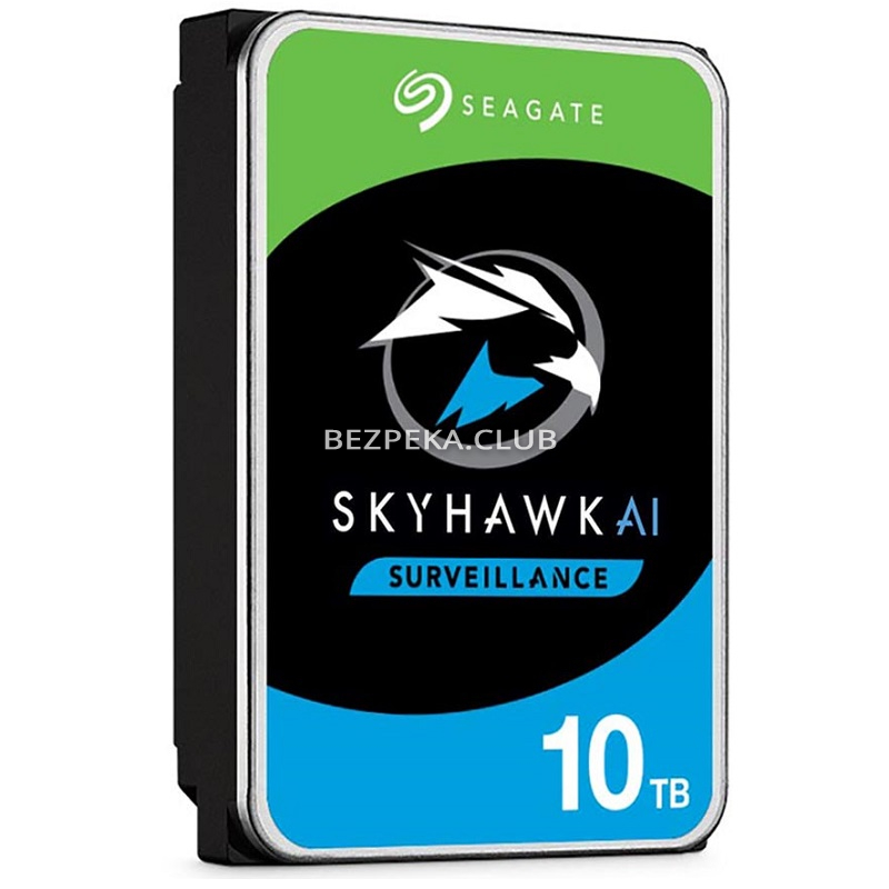 HDD 10 TВ Seagate SkyHawk AI ST10000VE001 for video surveillance - Image 1
