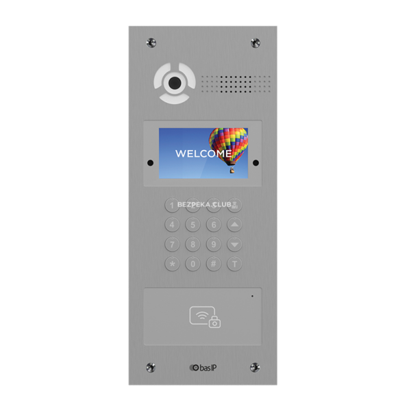 Домофоны/Вызывная панель домофона Вызывная IP-видеопанель BAS-IP AA-07FB silver многоабонентская