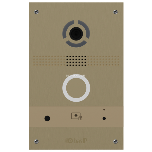 Домофоны/Вызывная панель домофона Вызывная IP-видеопанель BAS-IP AV-08FB gold