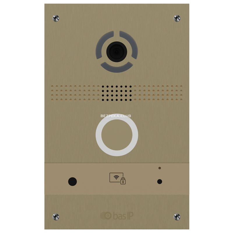 IP Video Doorbell BAS-IP AV-08FB gold - Image 1