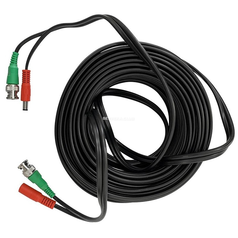 Комбінований кабель коаксіал+живлення Super HD Partizan на 18 м - Зображення 1