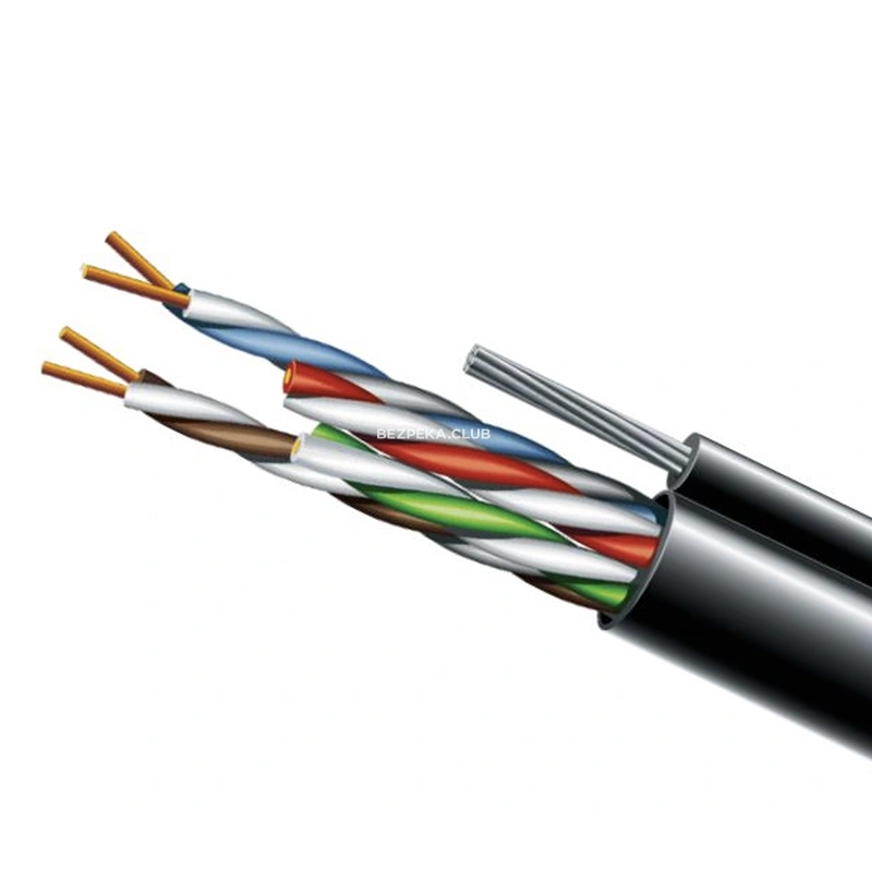Twisted pair Cat. 5e U/UTP PE 4х2х24 AWG + S.M. (74130) 500 m ZZCM solid copper outdoor - Image 1