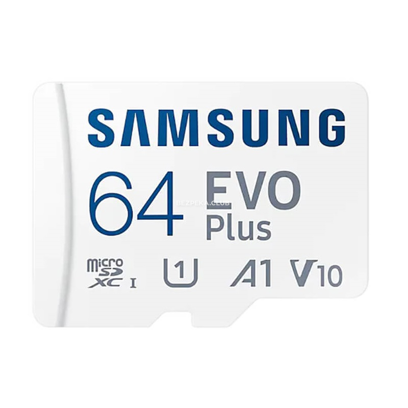 Карта пам`яті з адаптером Samsung 64ГБ microSDXC C10 UHS-I R130MB/s Evo Plus + SD адаптер (MB-MC64KA/RU) - Зображення 6