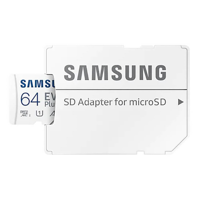Карта памяти с адаптером Samsung 64ГБ microSDXC C10 UHS-I R130MB/s Evo Plus + SD адаптер (MB-MC64KA/RU) - Фото 2