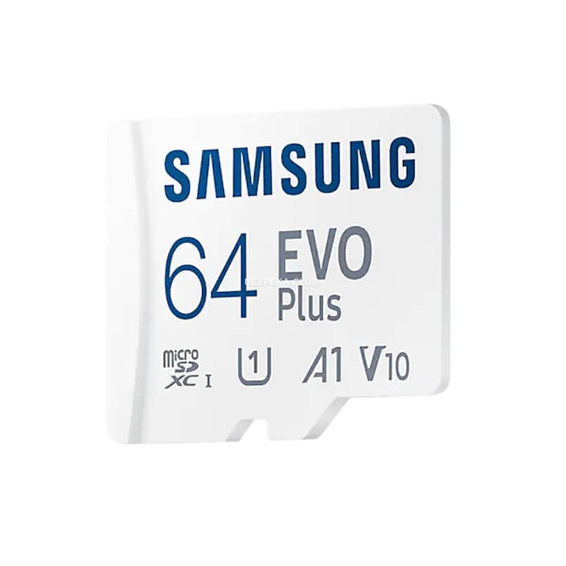 Карта пам`яті з адаптером Samsung 64ГБ microSDXC C10 UHS-I R130MB/s Evo Plus + SD адаптер (MB-MC64KA/RU) - Зображення 4