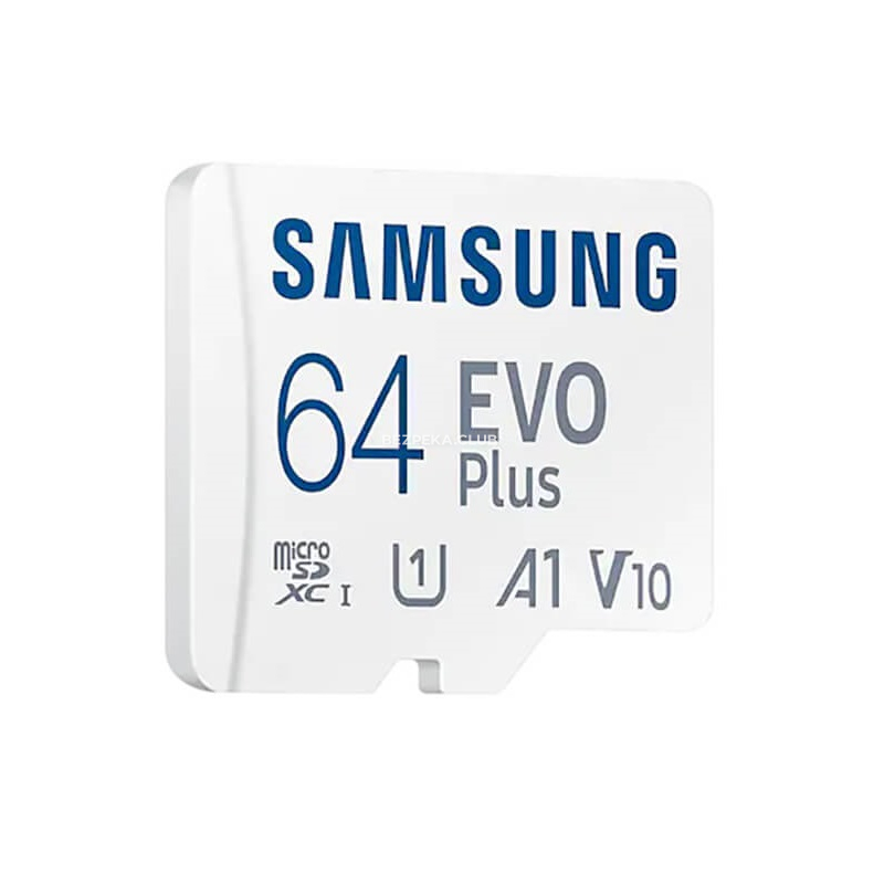Карта пам`яті з адаптером Samsung 64ГБ microSDXC C10 UHS-I R130MB/s Evo Plus + SD адаптер (MB-MC64KA/RU) - Зображення 3