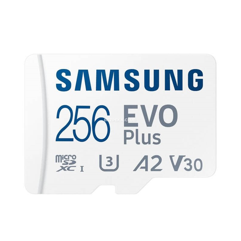 Карта памяти с адаптером Samsung 256GB microSDXC C10 UHS-I U3 R130/W90MB/s Evo Plus + SD адаптер (MB-MC256KA/RU) - Фото 2
