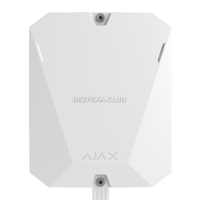 Hybrid control panel Ajax Hub Hybrid (2G) Fibra white with photo verifications of alarms - Image 1