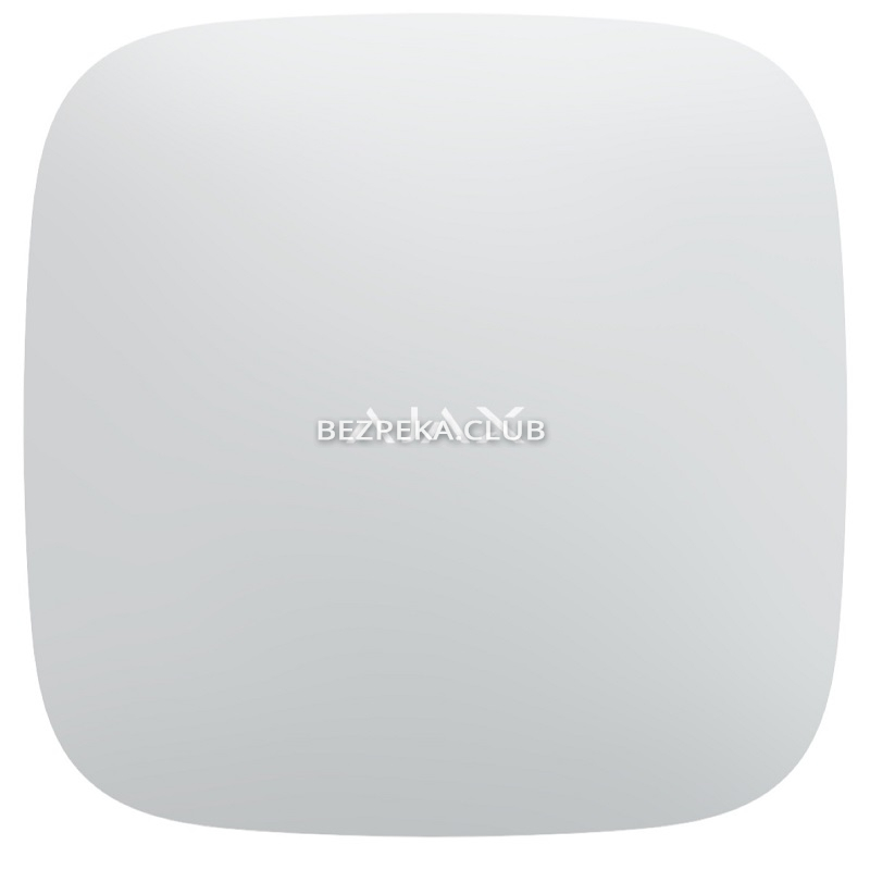 Intelligent security control panel Ajax Hub 2 (4G) white with visual alarm verifications - Image 1