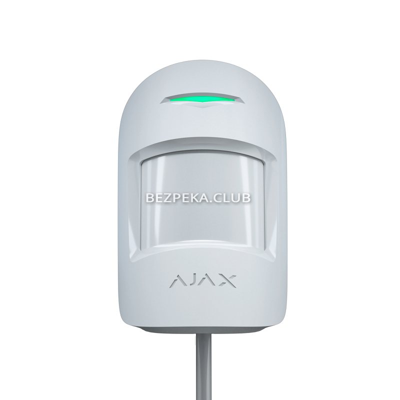 Ajax MotionProtect Plus Fibra white wired motion sensor - Image 1