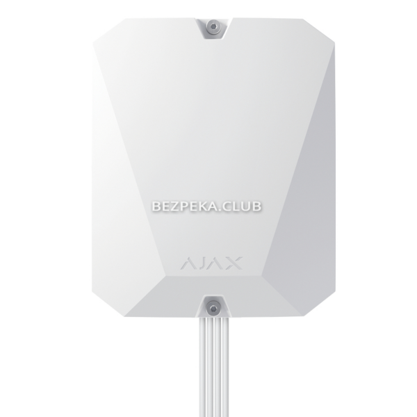 Охоронні сигналізації/Модулі інтеграції, Приймачі Дротовий модуль Ajax MultiTransmitter Fibra white для інтеграції сторонніх датчиків
