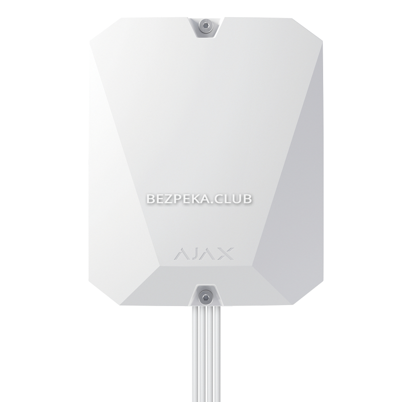 Wired module Ajax MultiTransmitter Fibra white for third-party detector integration - Image 1