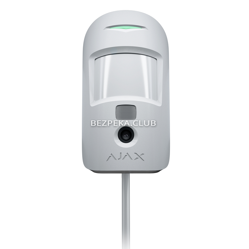 Wired motion sensor Ajax MotionCam Fibra white with photo verification of events - Image 1